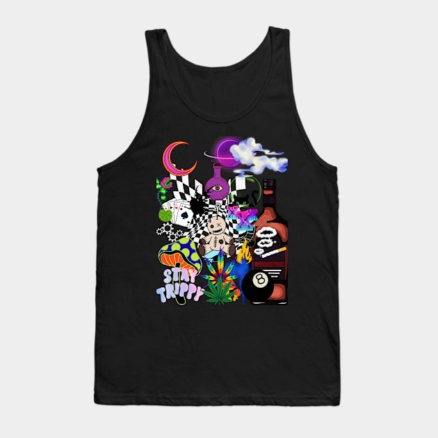 Trippy Tank Top by LadiesGoldenSpiral